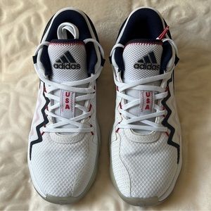 Adidas D.O.N. Issue #2 GCA 'Team USA' White Navy Red Donovan Mitchell